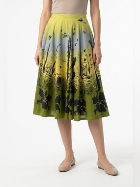 Lapis circle skirt